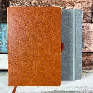 Brown Vegan Leather Journal, Notebook